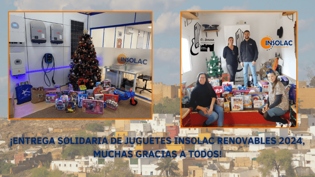 Entrega juguetes peña del Arrabal por Insolac Renovables