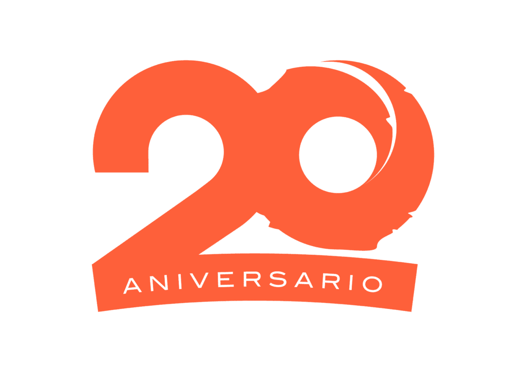 Logo insolac Renovables nuevo 20 aniversario naranja