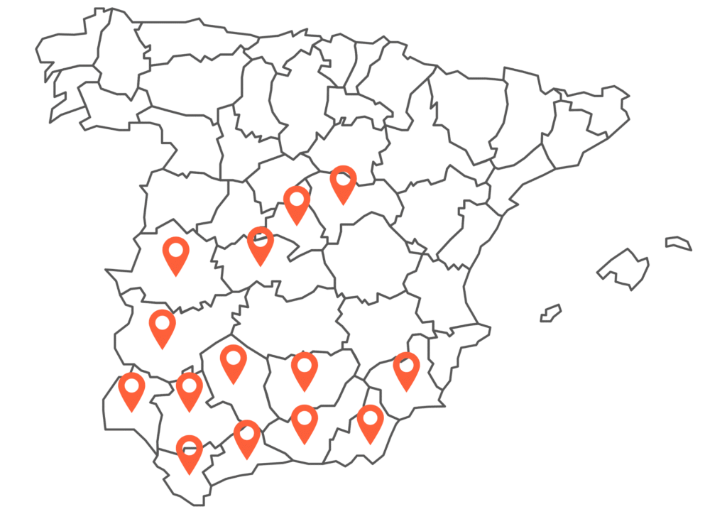 Mapa de actividad de Insolac Renovables